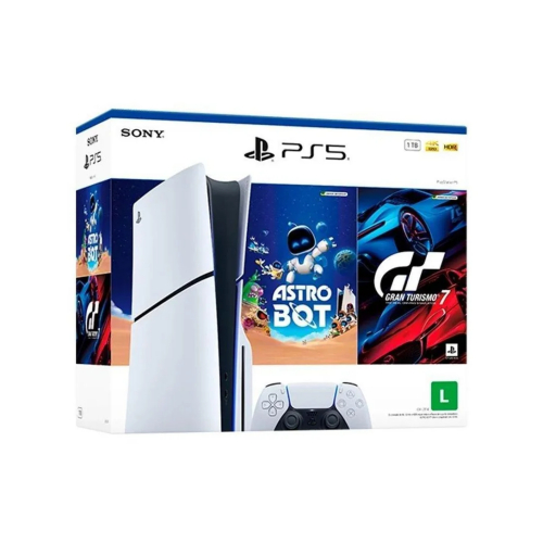 Console Playstation®5 Slim Disk - Pacote Astro Bot E Gran Turismo 7 Branco