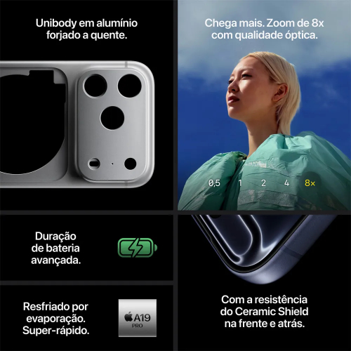 iPhone 17 Pro Max 256 GB - Laranja-cósmico - somente eSIM