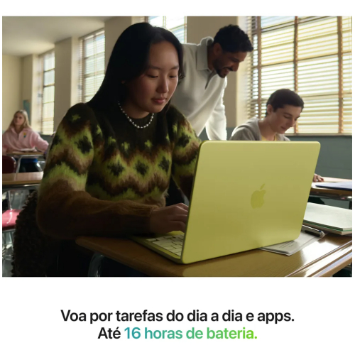 MacBook Neo de 13 polegadas: Chip A18 Pro, CPU de 6 núcleos, GPU de 5 núcleos, 256GB - Prateado - Distribuidor Autorizado