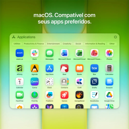MacBook Neo de 13 polegadas: Chip A18 Pro, CPU de 6 núcleos, GPU de 5 núcleos, 256GB - Prateado - Distribuidor Autorizado
