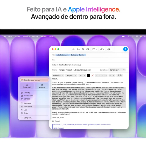 MacBook Neo de 13 polegadas: Chip A18 Pro, CPU de 6 núcleos, GPU de 5 núcleos, 256GB - Prateado - Distribuidor Autorizado