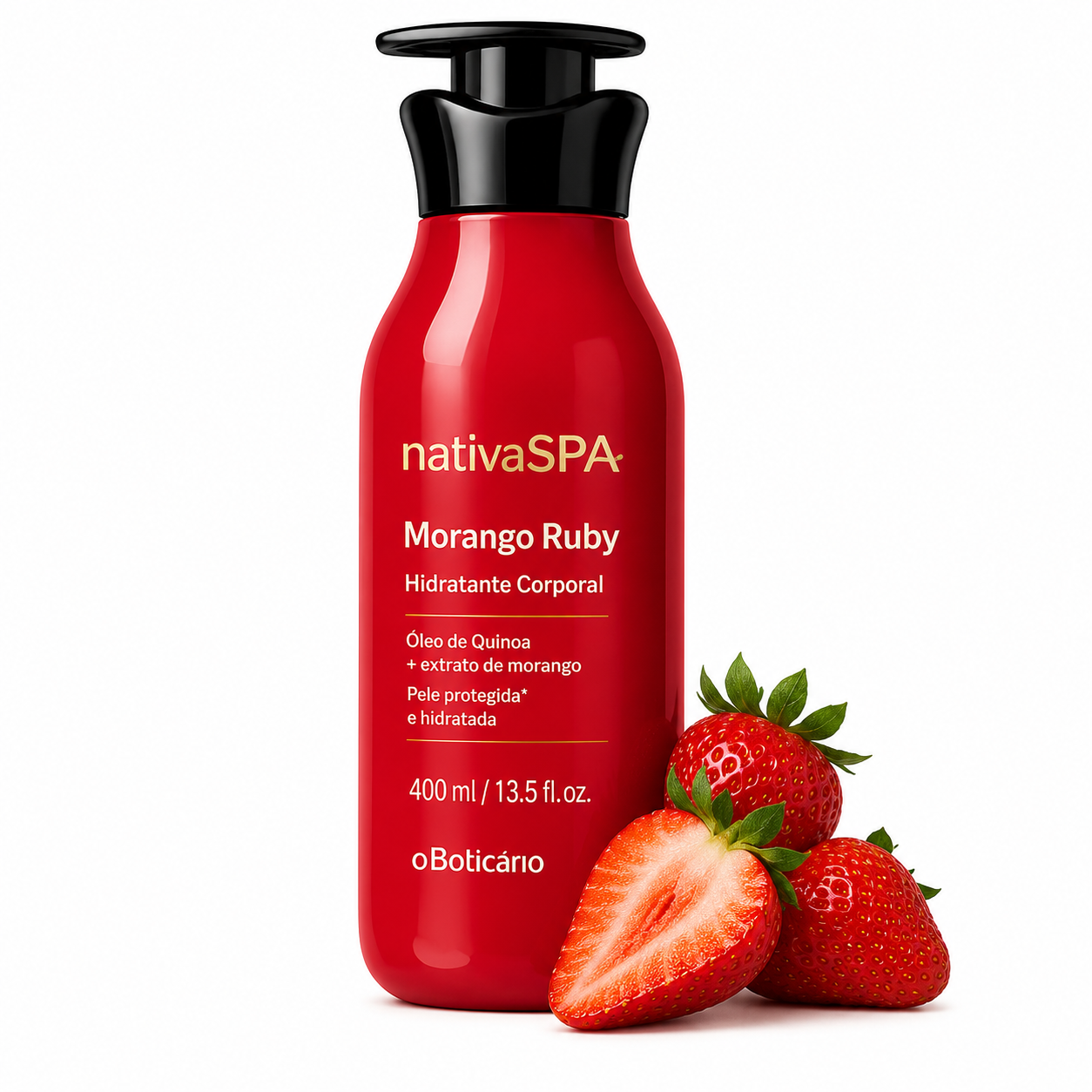 Hidratante Corporal Nativa Spa Morango Ruby – 400ml | O Boticário