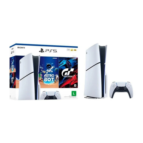 Console Playstation®5 Slim Disk - Pacote Astro Bot E Gran Turismo 7 Branco